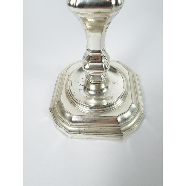 Pair of Vintage BMF Silver-Plated Three-Arm Candelabra, West Germany, Circa 1960s For Sale - Image 12 of 18
