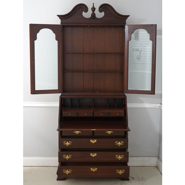 Traditional Ethan Allen Georgian Court Cherry Secretary Desk For Sale - Image 3 of 18