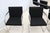 Ludwig Mies Van Der Rohe Brno Tubular Chairs in Black Fabric by Gordon - Set of 6 For Sale - Image 14 of 18