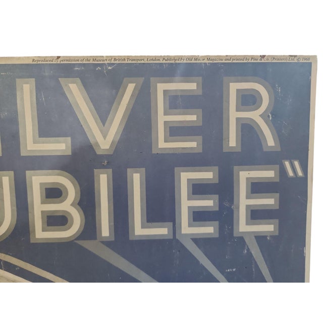 Wood 1968 Reproduction Poster of the Silver Jubilee - Britain's First Streamline Train 1935 For Sale - Image 7 of 8