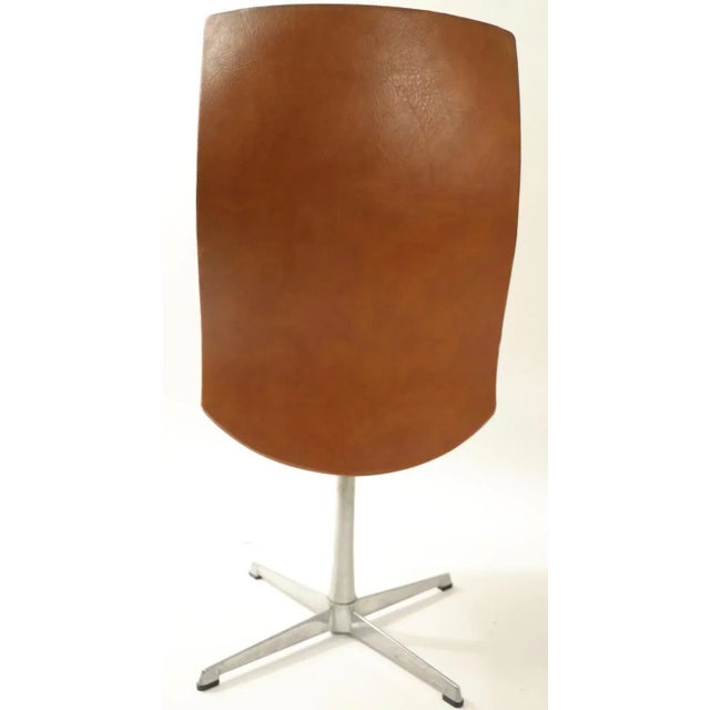 High Back Swivel Dining Chairs by Overman Sweden - Set of 4 For Sale - Image 11 of 12