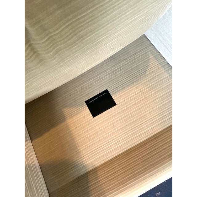 Metal Vintage Boho Christian Liagre Upholstered Arm Chairs - A Pair For Sale - Image 7 of 12