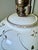 Brass Vintage Mid-Century Modern Hand-Painted Ceramic Table Lamp With Grape Leaves & Gold, Brass Base For Sale - Image 8 of 12