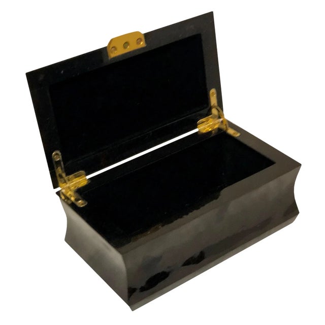 Maitland - Smith 1970s Maitland Smith Lacquer and Inlaid Box For Sale - Image 4 of 9