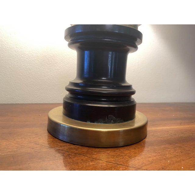 Mid 20th Century La Maison Charles Brass Horse Head Table Lamp- France For Sale - Image 9 of 10