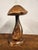 Hand-Carved Wooden Mushroom Table Lamp with Integrated Led For Sale - Image 14 of 18