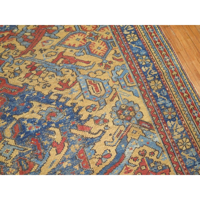 Antique Turkish Smyra Oushak Square Rug For Sale In New York - Image 6 of 6