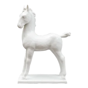 Mid 20th Century Vienna Augarten Wien Michael Powolny Porcelain Horse Pony Figurine Sculpture