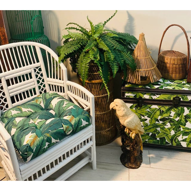 Vintage Tropical Statue Ceramic Parrot Bird For Sale - Image 11 of 13