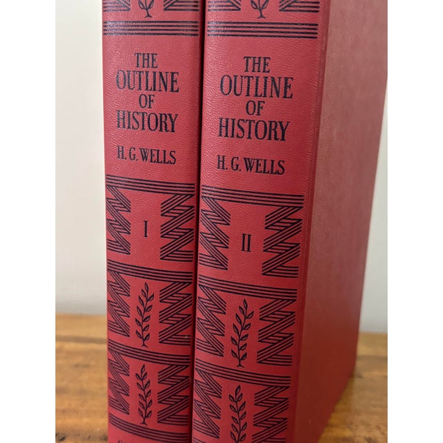 A 1950s printing of “The Outline of History” by H.G. Wells, the renowned and beloved sci-fi author. Please see condition...