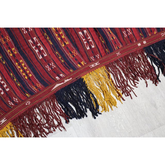 Vintage Handwoven Kilim Horse Cover Blanket, 1920s For Sale - Image 15 of 18