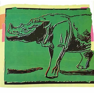 Andy Warhol Sumatra’s Rhinoceros 1986 Vanishing Animals For Sale