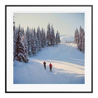 Toni Frissell 'Skiers in the Woods' Archival Pigment Print Framed in Black For Sale