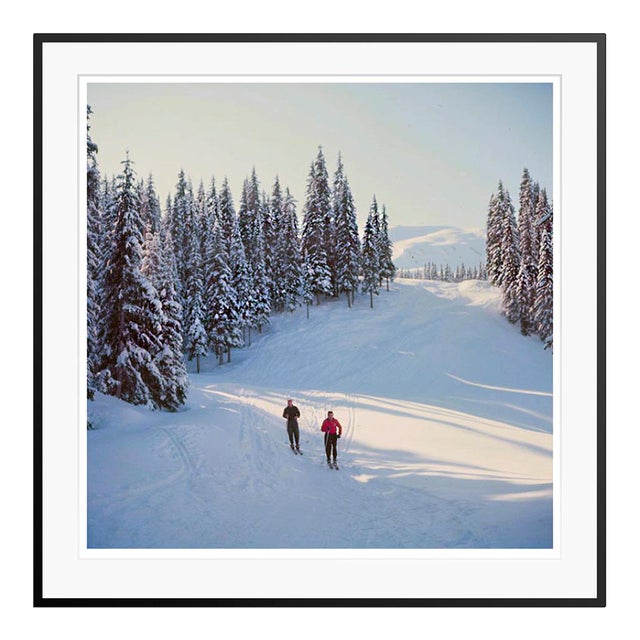 Toni Frissell 'Skiers in the Woods' Archival Pigment Print Framed in Black For Sale