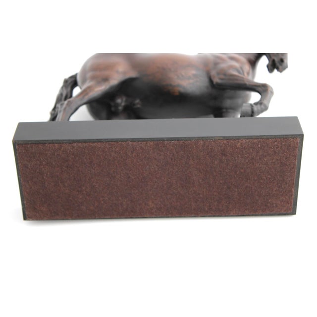 Giovanni Bologna's Bronzed Medici Horse Sculpture, Tabletop 10.5" For Sale - Image 10 of 11