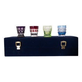 Crystal Vodka Nazdrovia Shot Glasses from Imperial Faberge, 2000s For Sale
