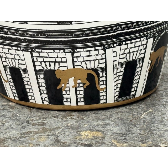 Fornasetti Casa Con Colonne Stool For Sale - Image 11 of 12