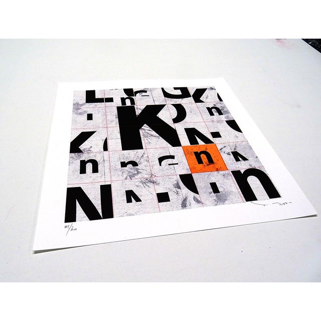 Tehos - K01-V02 Orange - Limited Edition Fine Art Print For Sale - Image 4 of 6