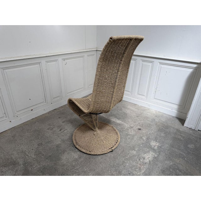 Vintage Rattan Lounge Chair, 1980s For Sale - Image 6 of 8