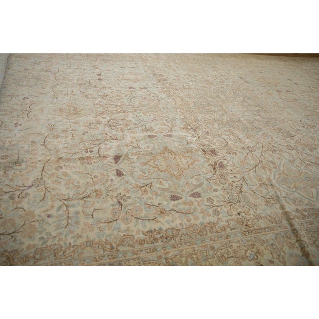 Vintage Distressed Kerman Carpet - 9'8" x 16'11" For Sale - Image 10 of 15