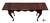 Late 20th Century Vintage Queen Anne Style Mahogany Finish Console Table For Sale - Image 5 of 8