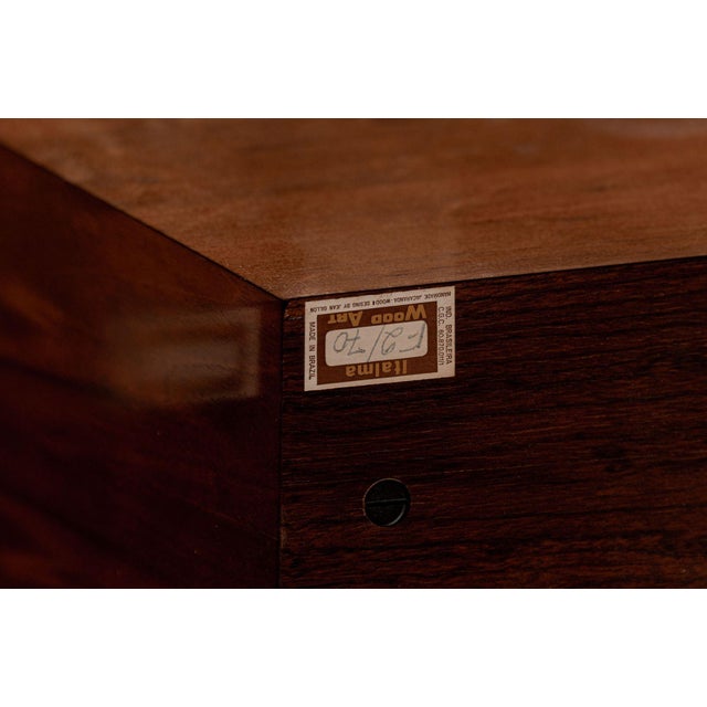 Mid Century Modern Rosewood Writing Desk by Jean Gillon for Italma, Made in Brazil For Sale - Image 18 of 18