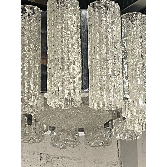Hanging Light with Murano Tubulars from Doria Leuchten, 1960s For Sale - Image 15 of 18