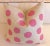 Beautiful handmade heavy linen silk screened polka dot pillow. The detail and execution are perfectly done. The pillow has...