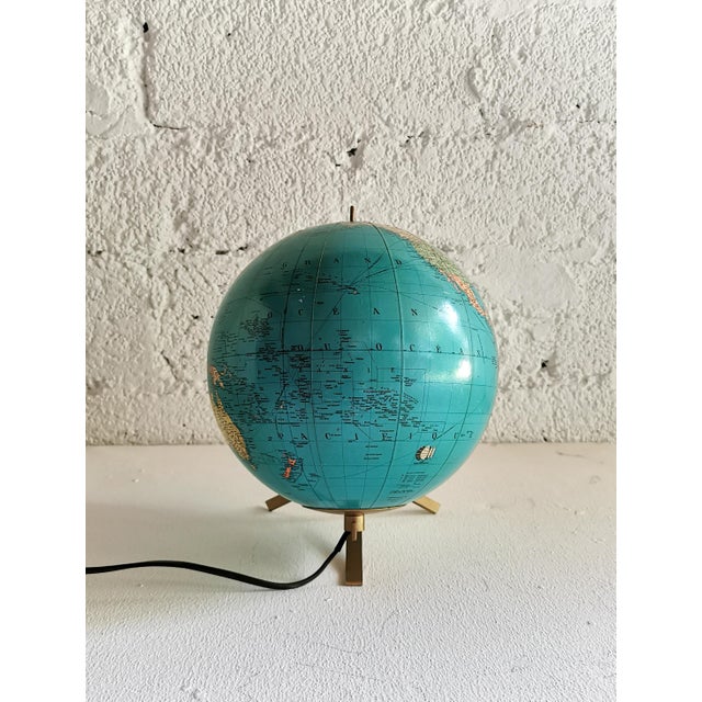 Mid-Century Modern Vintage Illuminated Globe from Jro / Jro-Verlag, 1960s For Sale - Image 3 of 11