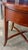 2000 - 2009 Bombay Company Mahogany Round Accent Table With Flip Out Drawers For Sale - Image 5 of 8