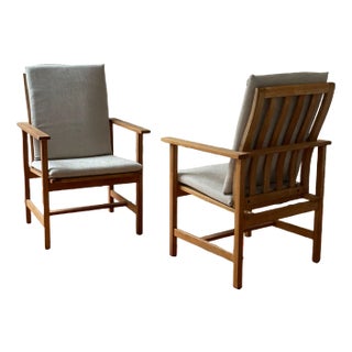 Mid-Century Danish Type 2257 Easy Chairs by Børge Mogensen for Fredericia, Set of 2 For Sale