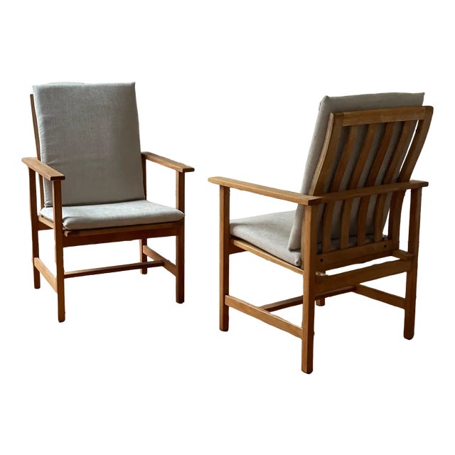 Mid-Century Danish Type 2257 Easy Chairs by Børge Mogensen for Fredericia, Set of 2 For Sale
