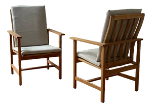 Set of Mid-Century Danish Type 2257 Easy Armchairs by Børge Mogensen for Fredericia