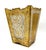 Gold Vintage Italian Florentine Gold Giltwood Wastebasket / Cachepot With Heraldic Motif – Hollywood Regency For Sale - Image 8 of 13