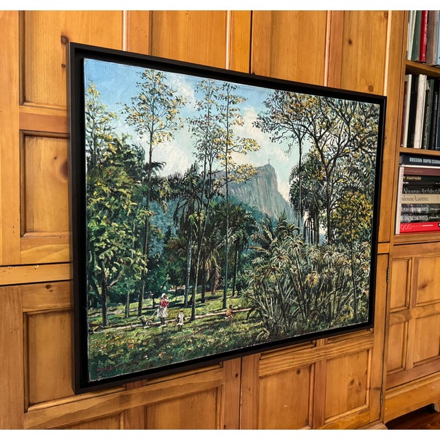 Pair 1960s Mid-Century Rio De Janeiro Landscapes (2) by Willem v. Dyk, Framed For Sale In West Palm - Image 6 of 10