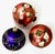 Set of 3 Vintage Polish Glass Ornaments Pretty trio of vintage Polish blown‑glass ornaments. Two coordinating pink...