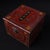 Wood Vintage Glow-in-the-Dark Green Sphere With Gilded Inscriptions in Lacquered Box For Sale - Image 7 of 7