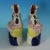 Victorian Pair Staffordshire Spaniel and Pups in Wash Baskets For Sale - Image 3 of 13