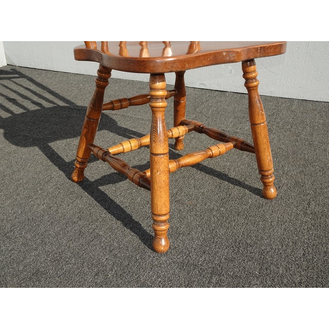 Set of Four Vintage French Country Maple Dining Room Chairs Made in