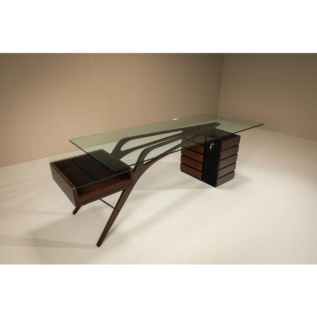 2000 - 2009 Cavour Desk by Carlo Mollino for Zanotta, Italy, 1949 For Sale - Image 5 of 15