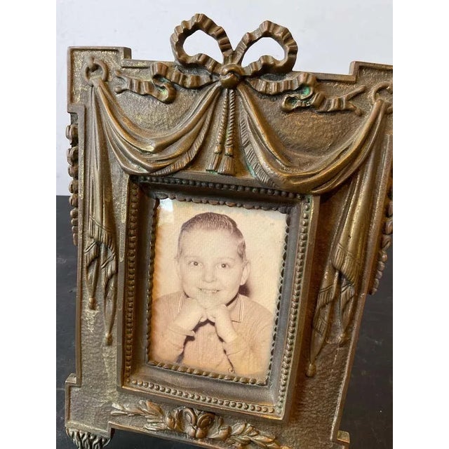 Bronze 1940s Bronze French Classical Frames - a Pair For Sale - Image 8 of 9