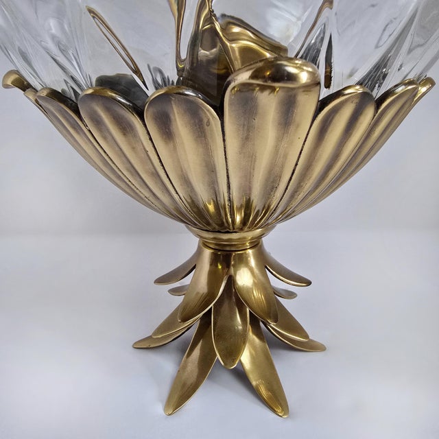 Hinkley Plantation Pineapple Pendant Light – Solid Brass Fixture (Two Available) For Sale In West Palm - Image 6 of 12