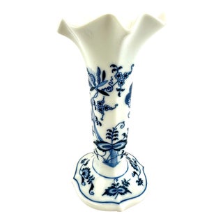 Vintage Japan Danube Blue and White Bud Vase For Sale
