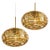 Doria ceiling light with an oval murano amber glass and brass glass ball. Heavy quality, gives a wonderful light effect...