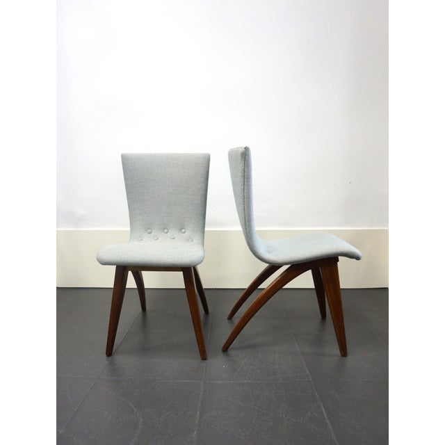 Mid-Century Modern Swing Chairs by G.J. Van Os for Van Os Culemborg, Netherlands, 1950, Set of 2 For Sale - Image 3 of 12