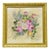Late 20th Century Mary Wilson French Hand Painted Porcelain Plaque Pink Rose Flower Painting (B) For Sale