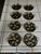 Metal Mid 20th Century Set of Vintage Stainless Steel Escargot Plates - Set of 8 For Sale - Image 7 of 7