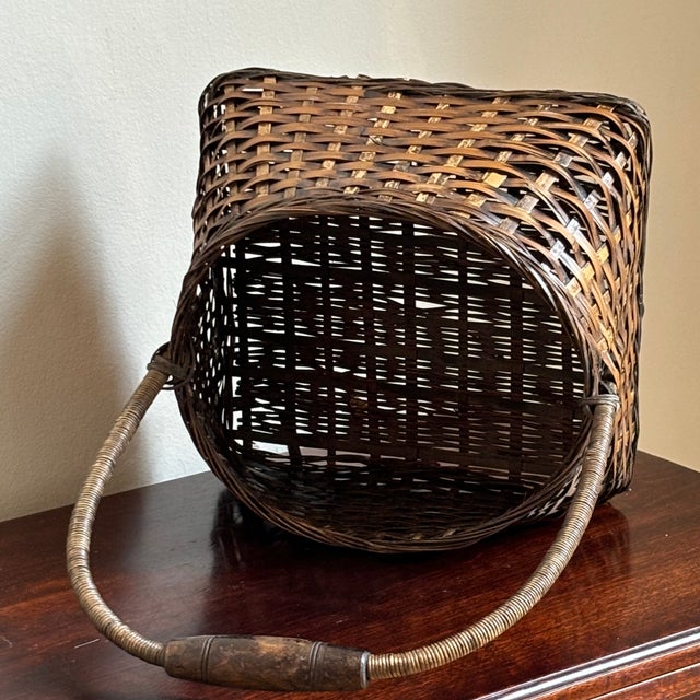 Early 20th Century 20th Century Japanese Ikebana Gathering Basket For Sale - Image 5 of 10