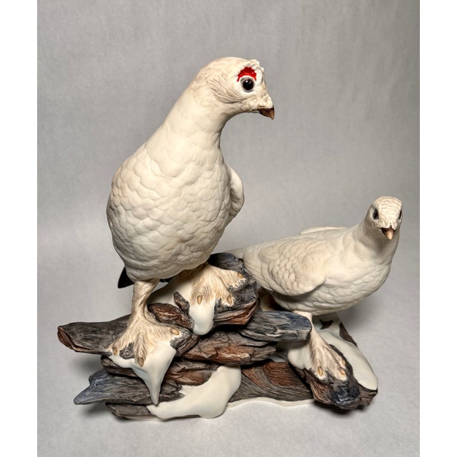 Boehm Porcelain Ptarmigan Bird Grouping, Limited Edition For Sale - Image 4 of 11