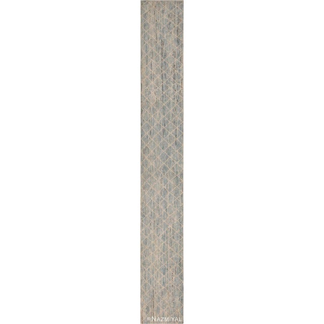 Nazmiyal Collection Modern Moroccan Design Runner Rug For Sale